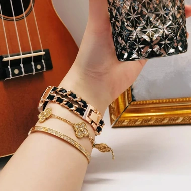 Dây da thép không gỉ sang trọng cho Huawei và Honor Band 10-6, 9, 8, 7 - Giá ưu đãi 255.200đ