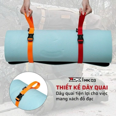 Dây đai đa năng ZDK MK03 - Cột giữ chặt balo, vali, túi xách, an toàn, bền đẹp, đi phượt du lịch, giá 40.000đ