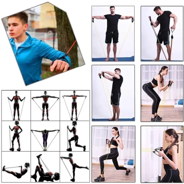 Dây Đàn Hồi Kháng Lực Ngũ Sắc 150LBS – Tập Gym Full Body, Giá 210.000đ