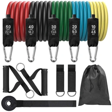 Dây Đàn Hồi Kháng Lực Ngũ Sắc 150LBS – Tập Gym Full Body, Giá 210.000đ