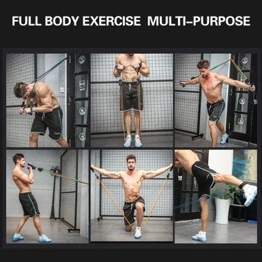 Dây Đàn Hồi Kháng Lực Ngũ Sắc 150LBS – Tập Gym Full Body, Giá 210.000đ