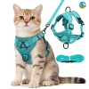 Dây dắt mèo yếm ngực chống tuột, vải lưới thoáng khí, không siết cổ, size S-XL 1.5m