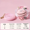 Dây dắt ngực H chống tuột cho mèo & chó nhỏ - điều chỉnh 3D, bộ dắt đi dạo 9