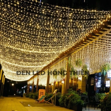 Dây Đèn Kim Cương 100M 352 LED V8 IP65 - 8 Chế Độ Nháy, Trang Trí Nội Ngoại