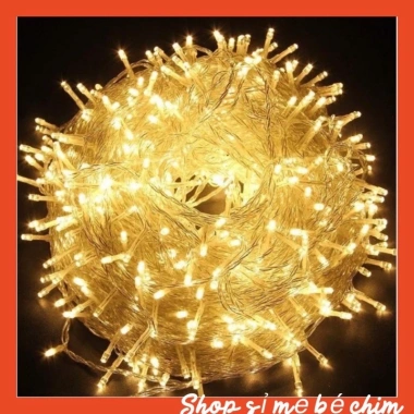 Dây Đèn LED 10m có rắc cắm nối tiếp - Cuốn cây, trang trí nhà cửa, cây thông, 55k