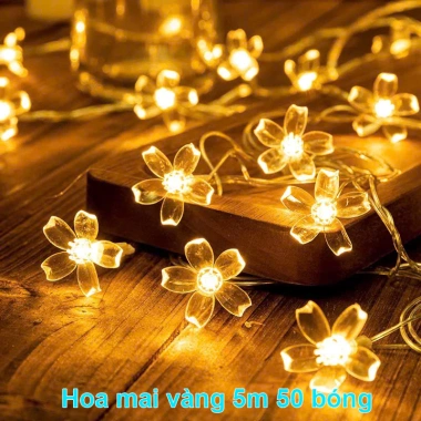 Dây Đèn LED 10m Trang Trí Tết Nguyên Đán 100 Bóng 8 Chế Độ Lung Linh 87k 10