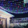 Dây đèn LED 2.025 100m 200 bóng, chống nước, đèn nháy đa màu, trang trí Noel Tết 3