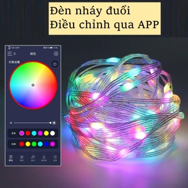 Dây Đèn Led 20m Giọt Lệ Nháy Theo Nhạc, Đuổi Côn Trùng, Điều Khiển App - Giá 79.000đ