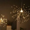 Dây đèn LED 5 chùm phạo hoa 3 tầng 8 hiệu ứng 7 màu vàng 3m - Decor Tết giá ưu đãi 120k 7