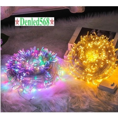 Dây đèn LED 50-100m bóng kim nháy chớp, cuộn quấn, trang trí sân vườn 99.000₫