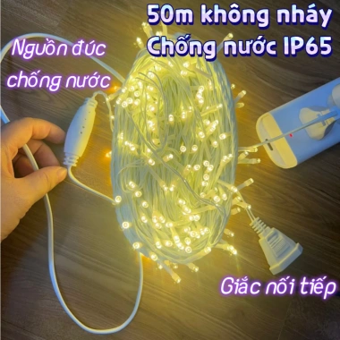 Dây đèn LED 50M 300 bóng chống nước - Trang trí Noel Giáng sinh, giá chỉ 109.000đ