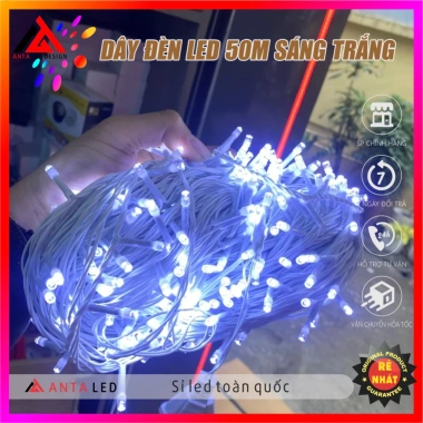Dây đèn LED 50m ánh vàng vintage Trang trí cửa hàng, Tết, Noel 220V giảm 20% 132.000 VND 2