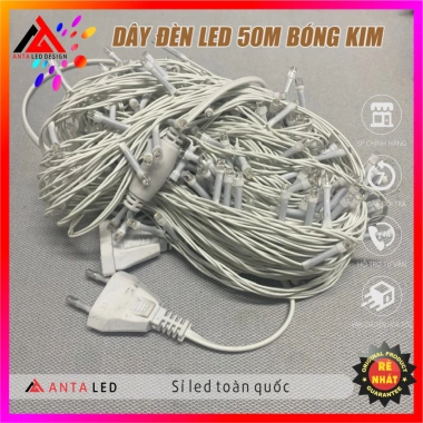 Dây đèn LED 50m ánh vàng vintage Trang trí cửa hàng, Tết, Noel 220V giảm 20% 132.000 VND 6