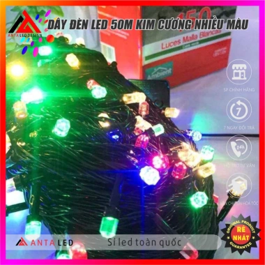 Dây đèn LED 50m ánh vàng vintage Trang trí cửa hàng, Tết, Noel 220V giảm 20% 132.000 VND 7