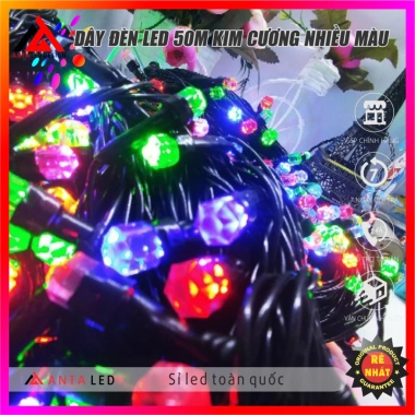 Dây đèn LED 50m ánh vàng vintage Trang trí cửa hàng, Tết, Noel 220V giảm 20% 132.000 VND 8