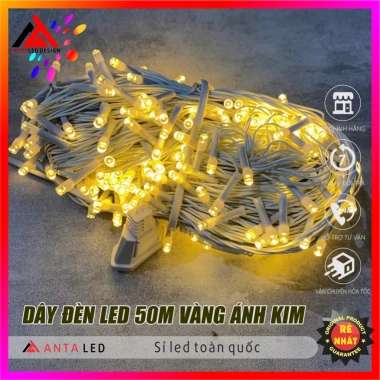 Dây đèn LED 50m ánh vàng vintage Trang trí cửa hàng, Tết, Noel 220V giảm 20% 132.000 VND 10
