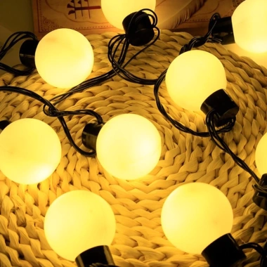 Dây Đèn Led 5m 20 Bóng Tròn 4cm, phích cắm, trang trí quán cà phê & trà chanh, 99.000 VND