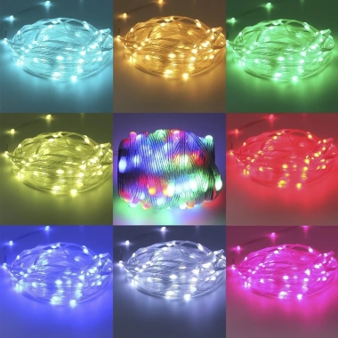 Dây đèn LED ARGB 10m Đổi màu, Hiệu ứng nháy, Điều khiển App & Cảm âm, Chống nước, Trang trí Noel & Tết 2 Dây đèn LED ARGB 10m Đổi màu, Hiệu ứng nháy, Điều khiển App & Cảm âm, Chống nước, Trang trí Noel & Tết 2