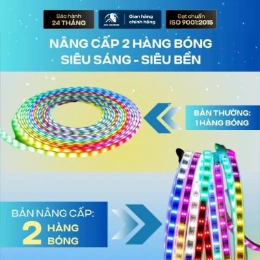 Dây đèn LED ATH LIGHTING 5m đèn nháy đa màu chống nước, trang trí Noel, Tết, cây thông - Giá chỉ 41.000₫ 2