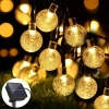 Dây đèn LED bi bọt năng lượng mặt trời chống nước - Trang trí sân vườn, ban công, hàng rào, quán cafe, giá 129k
