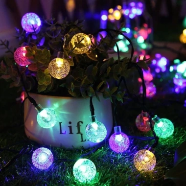 Dây đèn LED bi bọt nước 10m - Chống nước, dùng trong nhà, ngoài trời, chỉ 31.000₫ 10 Dây đèn LED bi bọt nước 10m - Chống nước, dùng trong nhà, ngoài trời, chỉ 31.000₫ 10