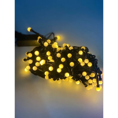 Dây đèn LED bi đục 15m 140 bóng chớp nháy - Trang trí Noel, Tết giá 31.360₫