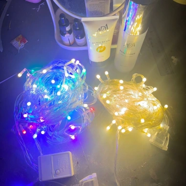 Dây đèn LED bi đục 15m 140 bóng chớp nháy - Trang trí Noel, Tết giá 31.360₫