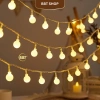 Dây Đèn LED Bong Bóng Trang Trí Nhà Cửa Giáng Sinh Lễ Tết - Sáng Rực, Không Pin 2