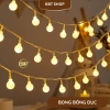 Dây Đèn LED Bong Bóng Trang Trí Nhà Cửa Giáng Sinh Lễ Tết - Sáng Rực, Không Pin 7