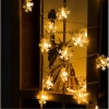 Dây đèn LED bông tuyết 3m pin - Ánh sáng vàng ấm retro, trang trí Tết & Giáng sinh - 18.999đ 3