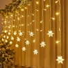 Dây đèn LED bông tuyết 4m 16 sợi Decor quán cafe, phòng nháy Noel, giảm giá 129k 8