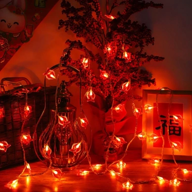 Dây đèn LED cá đỏ trang trí Lễ Tết - decor nhà cửa, cắm điện, giá ưu đãi 65k 3