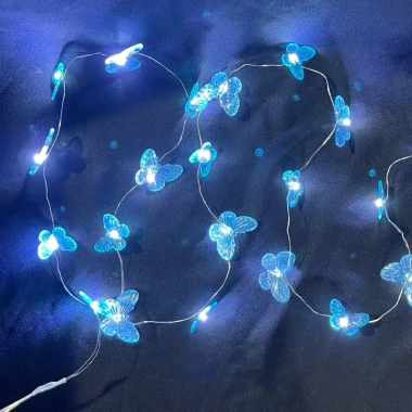 Dây đèn LED cánh bướm handmade nhựa - Đèn decor dễ thương, giảm giá 26.000₫