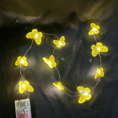 Dây đèn LED cánh bướm handmade nhựa - Đèn decor dễ thương, giảm giá 26.000₫