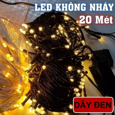 Dây Đèn LED Chống Nước 20-100m Không Nháy - Trang Trí Café Ngoài Trời Giáng Sinh Cây Thông Noel 8