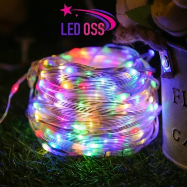 Dây đèn LED chống nước ngoài trời, hạt gạo chớp nháy Giáng sinh Noel Tết, giá 99.000₫ 5
