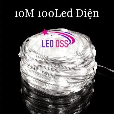Dây đèn LED chống nước ngoài trời, hạt gạo chớp nháy Giáng sinh Noel Tết, giá 99.000₫ 6