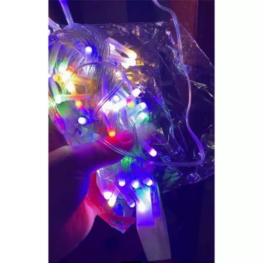 Dây Đèn Led Chớp Nháy 6m Nhiều Màu - Trang Trí Noel, Tết, Ngoài Trời 220V