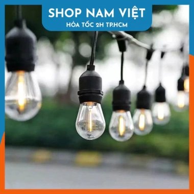 Dây Đèn LED Chuôi E27 Chống Nước, Kèm Bóng Đèn, Trang Trí Ngoài Trời - 299k 6 Dây Đèn LED Chuôi E27 Chống Nước, Kèm Bóng Đèn, Trang Trí Ngoài Trời - 299k 6