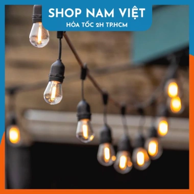 Dây Đèn LED Chuôi E27 Chống Nước, Kèm Bóng Đèn, Trang Trí Ngoài Trời - 299k