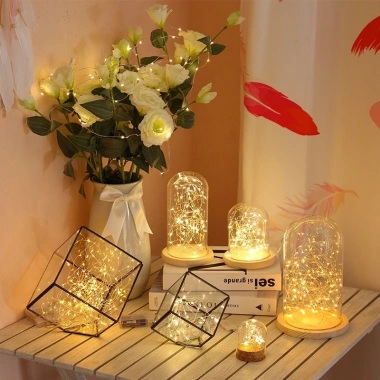 Dây đèn LED đom đóm 3m Fairy Light - Đèn trang trí tiệc, giá 3.996 VND, ánh sáng lung linh