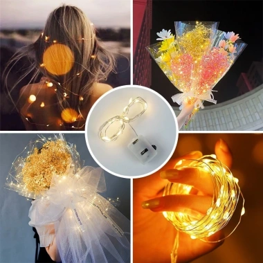 Dây đèn LED đom đóm 3m Fairy Light - Đèn trang trí tiệc, giá 3.996 VND, ánh sáng lung linh