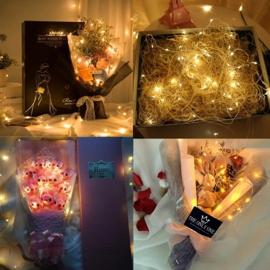 Dây đèn LED đom đóm 3m Fairy Light - Đèn trang trí tiệc, giá 3.996 VND, ánh sáng lung linh
