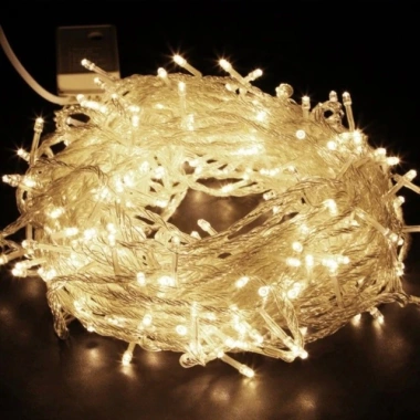 Dây đèn LED đom đóm nhấp nháy vàng nắng 3 chế độ dùng pin decor giá chỉ 5.000₫ 2