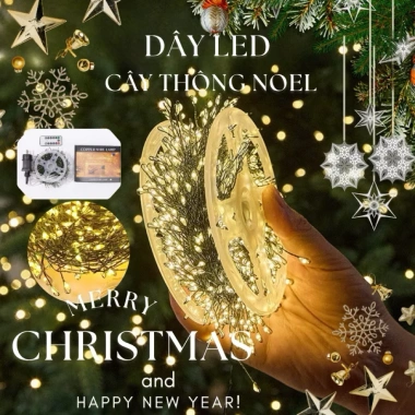 Dây đèn Led Đom Đóm rễ cây, đèn trang trí cây thông Noel Tết, giảm giá 20% chỉ 179.000₫