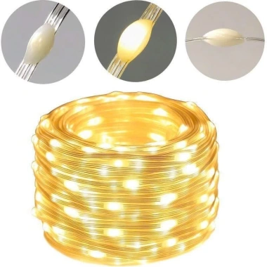 Dây Đèn Led Hạt Gạo 10-30M Chống Nước IP65 8 Chế Độ Nháy - Giá Khuyến Mãi 58.000 VND
