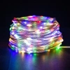 Dây đèn LED hạt gạo 100m chớp nháy nhiều màu chống nước trang trí nhà cửa lễ tết 4