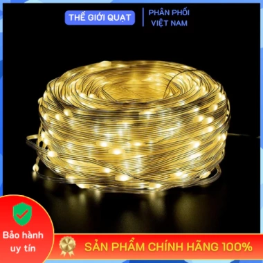 Dây đèn LED hạt gạo 10‑100m, chớp nháy, kín nước, dùng ngoài trời - Giá chỉ 51.000₫