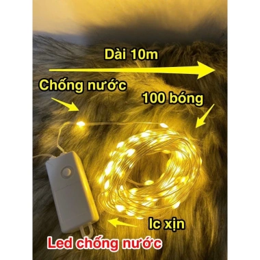 Dây đèn LED hạt gạo 10‑100m, chớp nháy, kín nước, dùng ngoài trời - Giá chỉ 51.000₫ 10 Dây đèn LED hạt gạo 10‑100m, chớp nháy, kín nước, dùng ngoài trời - Giá chỉ 51.000₫ 10