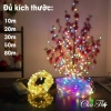 Dây Đèn LED Hạt Gạo 10m-100m Đèn Nháy Chống Nước Trang Trí Tết Cây Nhà Cửa